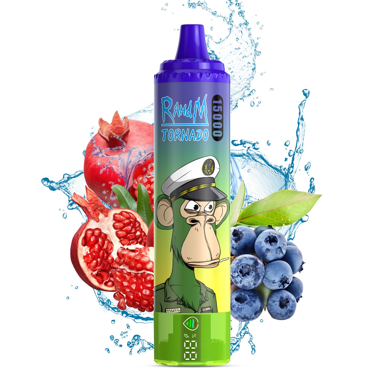 Fumot Tornado 15000 Fumot RandM Tornado 15000 BLUEBERRY POMEGRANATE