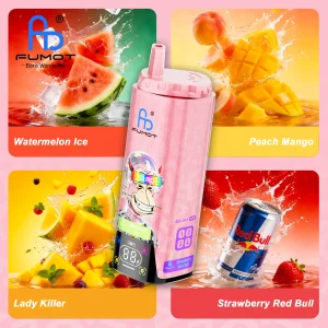 Fumot ECO 4in1 80K Watermelon Ice & Peach Mango & Lady Killer & Strawberry Red Bull