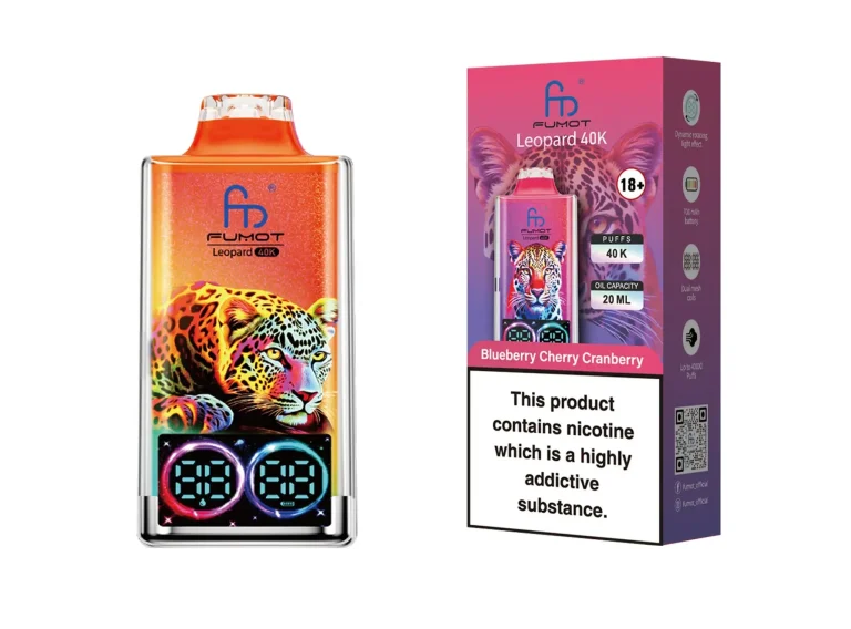 Fumot Leopard 40K Verpackung mit QR-Code