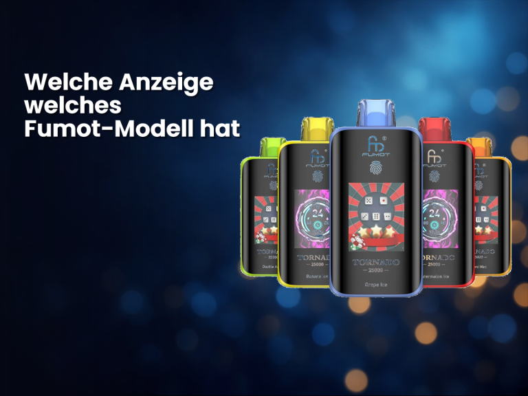 Anzeige am Gerät: Welches Fumot-Modell zeigt was?