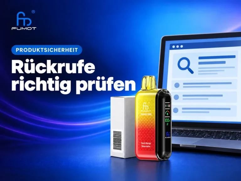 E-Zigaretten-Rückruf prüfen: Modell und Charge richtig abgleichen