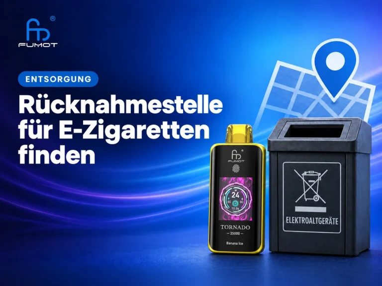 E-Zigaretten abgeben: So finden Sie eine passende Rücknahmestelle
