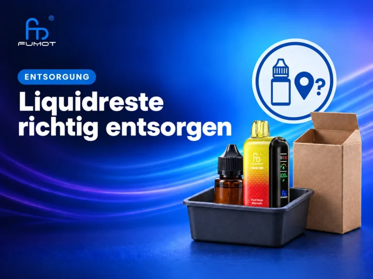Liquidreste und verschmutzte Verpackungen richtig entsorgen